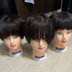 남성용 컷 연습용 가발 3개 세트