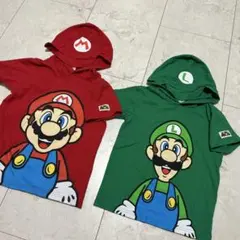 【140cm・130cm】マリオルイージTシャツセット