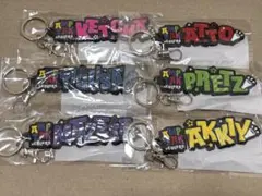 AMPTAKxCOLORS ネームラバーキーホルダー 全6種セット