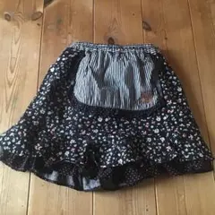 シャーリーテンプル　花柄　エプロンスカート　140