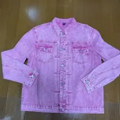 ピンク デニムジャケット 長袖