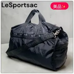 コロン レスポートサック ウィークエンダー ラージ エナメル ブラック レスポートサック LeSportsac CR LARGE WEEKENDER （ブラックC） -靴