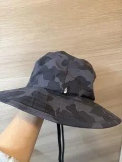 THE NORTH FACE バケットハット グレー・カモフラ　ナイロン帽子