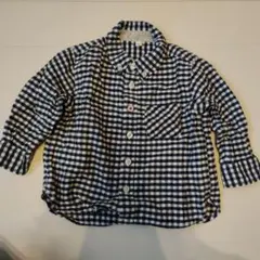 無印良品　muji ベビー服　チェックシャツ　90cm
