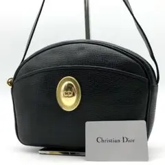 ✨希少・美品✨ディオール ショルダーバッグ CDロゴ オーバル ゴールド金具 黒のサムネイル