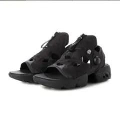 Reebok インスタポンプフューリーサンダルジップ黒23センチオールブラック