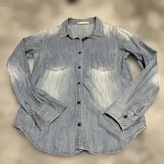 Majestic Legon デニムブルー長袖シャツのサムネイル