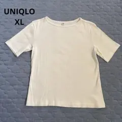 UNIQLOリブボートネックT5分袖　XLですがMからXLの方におすすめ