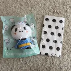 お買いものパンダ ぬいぐるみと手拭いセット