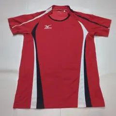 ミズノ MIZUNO ゲームシャツ プラクティスシャツ 赤 Oサイズ（XL）のサムネイル