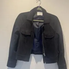 STUDIOUS シングルライダースジャケット ブラック サイズ0のサムネイル