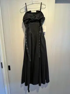 dazzlin デニムベルトギャザーキャミワンピース