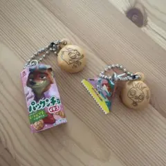 ズートピア　パックンチョ　ガチャガチャ　キーホルダー　ジュディ　ニック