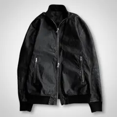 80s ラグラン袖 本革 リアルレザーショート丈 ボンバー ブルゾン