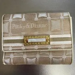 Pinky & Dianne ベージュ 三つ折り財布