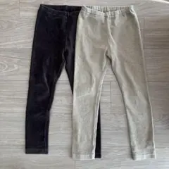 コーデュロイライクレギンス 2色セット 120cm