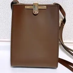 箱付属品付き ZANCHETTI ザンゲッティ ゼータ ミニショルダー ブラウンのサムネイル