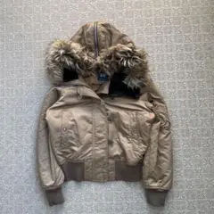 Y2K OLD GAP 短丈 鬼ファー N2B フライト ジャケット 裏原 平成