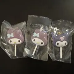 【3個セット】カラフルキャンディチャーム　マイメロ　クロミ　サンリオガチャ