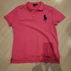 ラルフローレン ポロシャツ 半袖 刺繍 ビックポニーＬ　ピンク