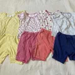 UNIQLO パジャマ 80cm 半袖 4点セット 女の子のサムネイル