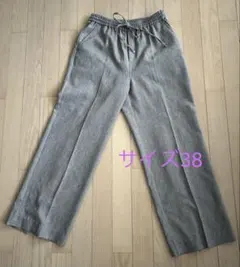 green label relaxing ワイドパンツ38