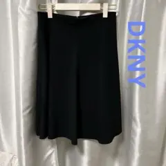 DKNY 黒 フレアスカート ひざ丈 後ろファスナーのサムネイル