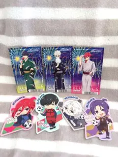 ブルーロック　アニメイト特典 浴衣 カード、ステッカー 潔・凪・千切・玲王・凛