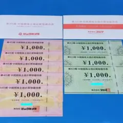 8000円分 ビックカメラ コジマ 株主優待