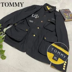 TOMMY トミー　ワークジャケット　カバーオール　ミニタリー　XL 大きめ