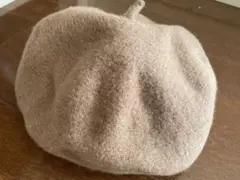 ベレー帽　茶色　ブラウン　ウール素材　秋冬　帽子