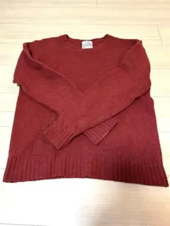 HARE シェットランドウール ニットセーター レッド メンズL