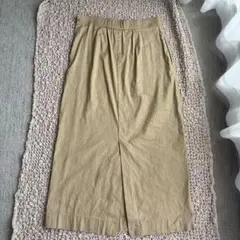 無印良品　ベージュロングタイトスカートのサムネイル