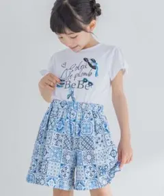 美品☆キュロット☆ハーフパンツ☆140☆ブルー