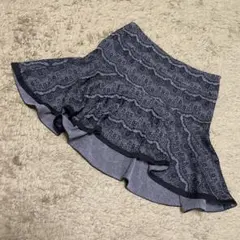 JILLSTUART レース ミニスカート フレア ブラック Sのサムネイル