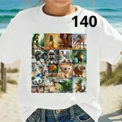 イタリアンブレインロット Tシャツ 140 白 ホワイト メッシュ素材