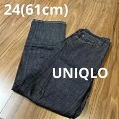 レディース　UNIQLO ユニクロ　ジーンズ　ストレートパンツ　ズボン　61cm