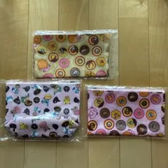 ミスド ポケモン ドーナツ柄ポーチ3個セット