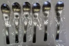 WA18-8ステンレス和味槌目入りレンゲスプーン6pc 燕三条製のサムネイル