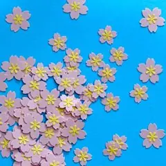 クラフトパンチ 桜の花120枚【アルバム素材、パーツ】