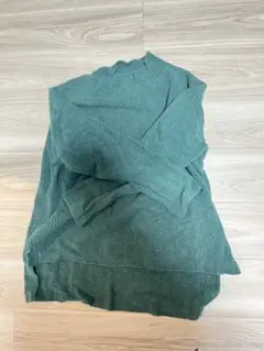グリーン ニット 長袖セーター