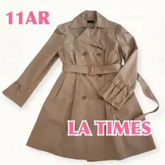【訳アリ】LA TIMES レディース薄手中綿春秋コート11AR上品無地フレア