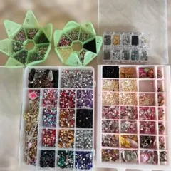 デコパーツ 大量 まとめ売り ラインストーン ガラス　アクリル　金属パーツ