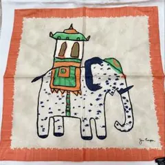 ジムトンプソン シルクスカーフ バンダナ 象 新品