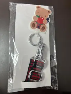 【新品未使用】ファミリア　ショルダーストラップ　XF 赤チェック