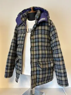 コラボ/パープルレーベル/ダウンジャケット/ノースフェイス/限定/ハリスツイード