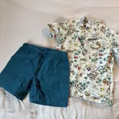 トロピカル柄シャツ&ショートパンツ　2点セット