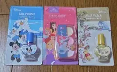 【ROUND1限定】ディズニーはがせるマニキュア・ 3色アイシャドウパレット