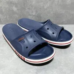 crocs ネイビー スライドサンダル バヤバンド 27cmのサムネイル