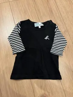 agnès b. ブラックストライプ長袖Tシャツ 1 an